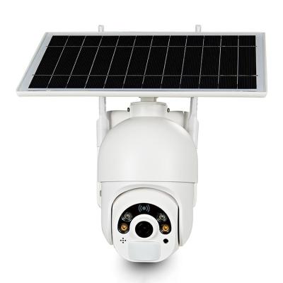 China Two Way Audio GSM LET Dome 4G Camera PTZ 1080P Tuya 4G Solar Powered Color Night Vision 4G Security Camera for sale