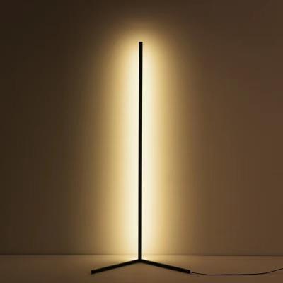 China Factory Wholesale Modern Minimalist Aluminum Bedroom Post Modern Standing LED Corner Floor Lamp For Home Decor Living Room Corner Standing for sale