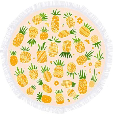 China Custom Made Hot Selling Large Free Round Luxury Beach Towel Hypoallergenic Microfiber Sand Custom Beach Towel 150x150 Large for sale