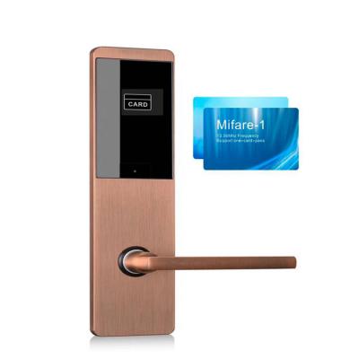 China Het hoge Slot Smart van het Veiligheidshotel met Hotelzaal Kaart en Mechanische Sleutel Te koop