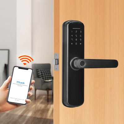 China Keypad Fingerprint Intelligent Door Lock Tuya App WIFI DC6V For Home for sale