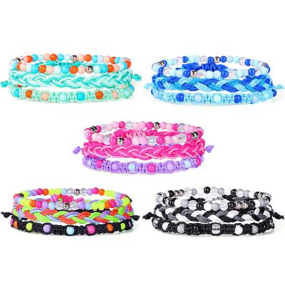 China New High Quality Women's Bracelet Sets Handwoven Wax Line Bohemian Bracelet Sets For Women Set Handmade Bracelets for sale
