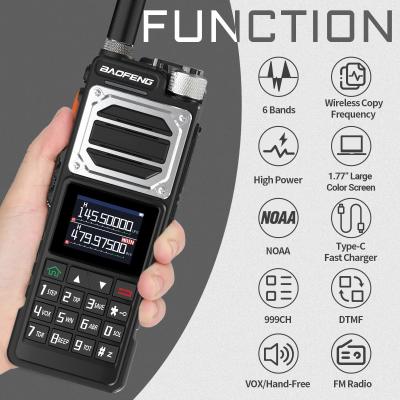 China Baofeng UV-25 Air Band Walkie Talkie Wireless Copy Frequency NOAA Type-C Charger AM Long Range UHF VHF 999CH Ham Two Way Radio for sale