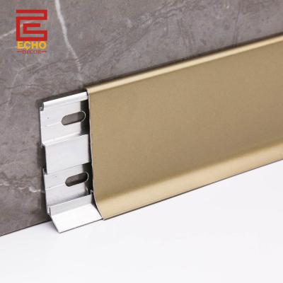 China 60mm Gold Cove suelo tableros de faldas de corte perfiles personalizados en venta