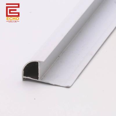China Revestimiento de azulejos de borde de plata de aluminio impermeable 10 mm Revestimiento de bordes de azulejos de la pared del baño en venta