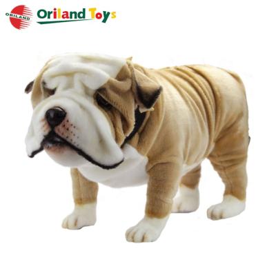 China Realistic simulation design shar pei dog toy plush realistic soft stuffed plush toy dog cute shar pei for sale