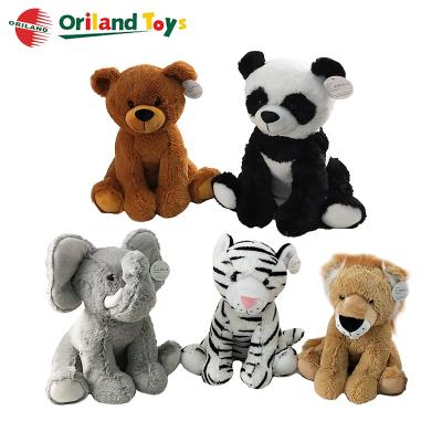 China Oriland Forest Wild Animals Plush Toy Oriland Forest Wild Animals Plush Toy Soft Furry Cute Stuffed Sitting Sitting Toy for sale