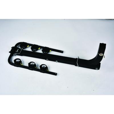 China Steel Car Rear Trailer Rack Bike Hanger Tailgate Hanger Universal Rear Folding Bicycle Stand for sale