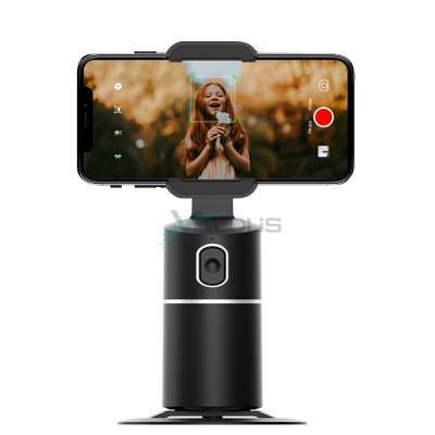 China 2021 New Technology Adjustable Portable Smart Shooting AI Authomatic Face 360 Rotation Object Tracking Cell Phone Holder for sale