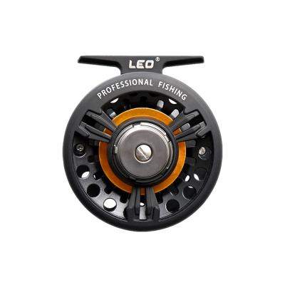 China Metal+ABS LEOFISHING Fly Fishing Reel Full Metal Die Casting Winter Fishing Tackle Winter Fishing Tackle Durable Ultra Light Reel for sale