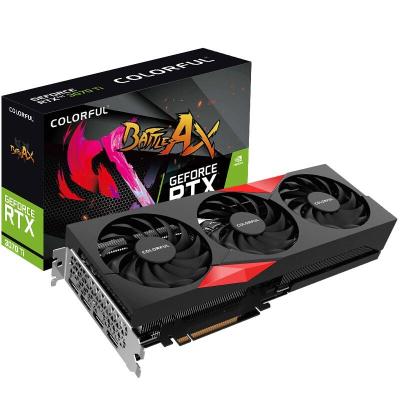 China Colorful Workstation High Performance iGame RTX3070Ti Tomahawk Graphics Card with 8GB GDDR6X 19Gbps 1770MHz nvidia graphics card for sale