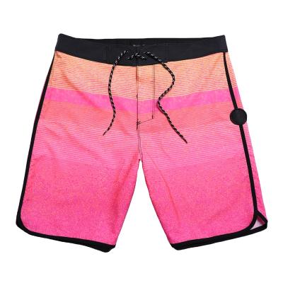 China QUICK DRY Spot wholesale discount and cheap men's beach surfing shorts quick drying swimming shorts striped Swimwear for sale