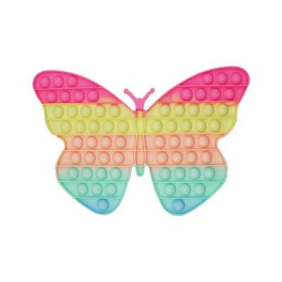 China 2 Years -14 New Big Years Butterfly Mental Arithmetic Chess and Card Keyboard Bubble Music Desk Toy Squeeze Bubble Decompression Silicone for sale