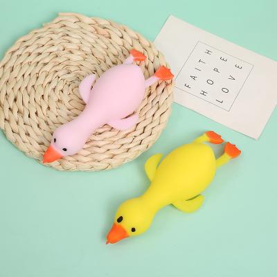 China 2021 Hardcover New Simulation Neutral Animal Pinch Stretch Duck Toy Decompression Duct Toydecompression Duct Slow Bound Toy for sale