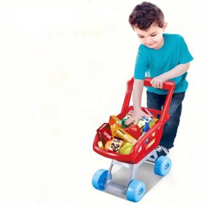 China Children's Play Home Kitchen Supermarket Toy Shopping Trolley Cash Register Set Neutral Universal Boy And Girl Ice Cream Model for sale