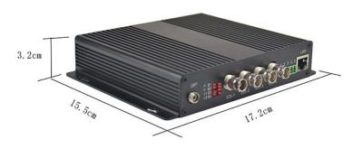 China 4 Port HD-SDI Fiber Transmitter With Ethenet & Bidi RS485 for sale