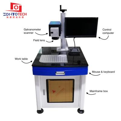 China Factory Direct Sale Fast Speed Laser Marking Machine 3w 5w UV Water Cooled UV Marker For High Precision Marking for sale