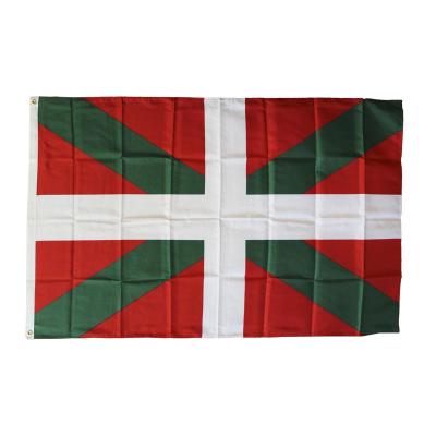 China OEM Wholesale 3x5ft Polyester 100% Basque Basque Country Current Euskadi Flag for sale