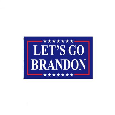 China Wholesale Fast Shipping FLYING Printed 3 x 5 ft Indoor Outdoor Blue Polyester Brass Grommets Let Us Go Flag Brandon Flag for sale