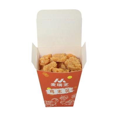 China Recycled Materials Paper Handle Boxes Fried Chicken To Take Out Fried Chicken Pail Paper Box for sale