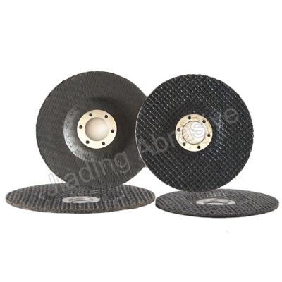 중국 플래프 디스크 유리섬유 뒷판 90mm 6 1 층 반지 2 금속 반지 검은 종이 판매용