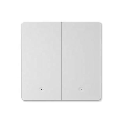 China PC+Metal 2 Strip Smart Zigbee Wall Switch Compatible With Amazon Alexa And Google Home for sale