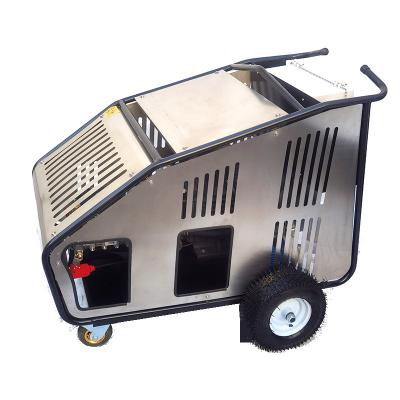 China 9KW 280bar Heating Refined Oil Residue Electric Critical/Stain Free Cleaning With Hot Water Mechanical Equipment Renovation High Pressure Cleaning Machine for sale