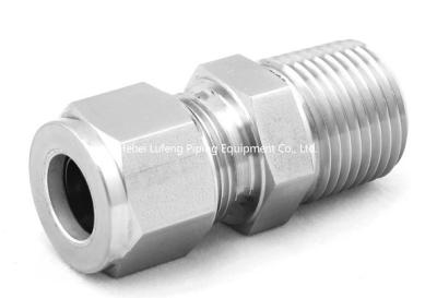 China Colocación roscada apropiada forjada de acero inoxidable de Swagelok del conector macho de la colocación de tubo del instrumento de tubo en venta