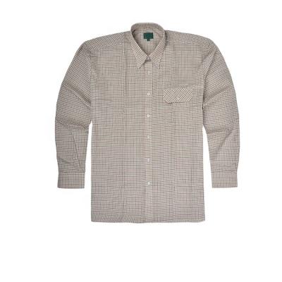 China New Design Winter Breathable Flannel Check Long Sleeve Extended Shirt For Men for sale
