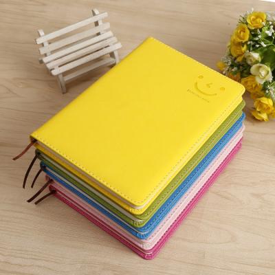 China Wholesale Notebook Leather Diary Macaron Cover Pu Hardcover Plain Journal Promotional Agenda for sale