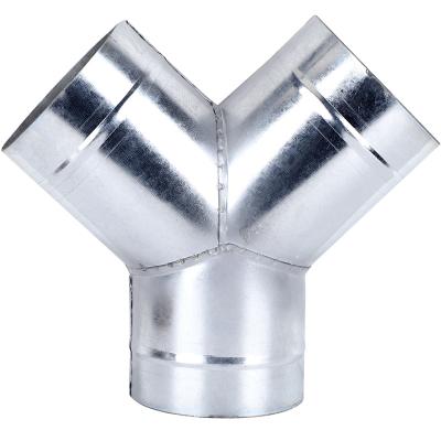 China Factory Direct Sale Metal Industrial Tee Pipe Fitting Iron Sheet Pipe Diameter T Pipe Fitting