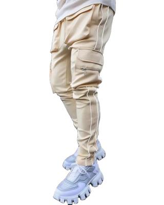 China Custom Anti-Wrinkle Mens Cargo Pants Reflective Pants Men Pants Hip Hop Streetwear Joggers Sweatpants for sale
