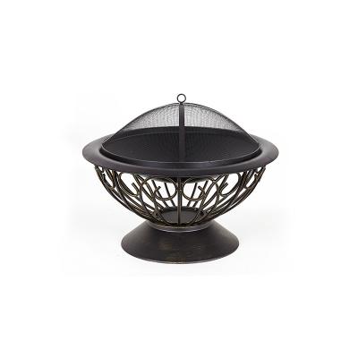 China OEM Design Stored Square Treasures Fire Pit Basket Brazier Heater for sale