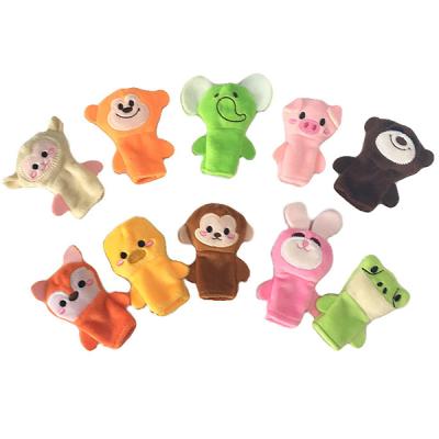 China Wholesale Mini Plush Finger Puppets Toys Stuffed Animal Finger Puppets Lovely Funny Plush Doll for sale