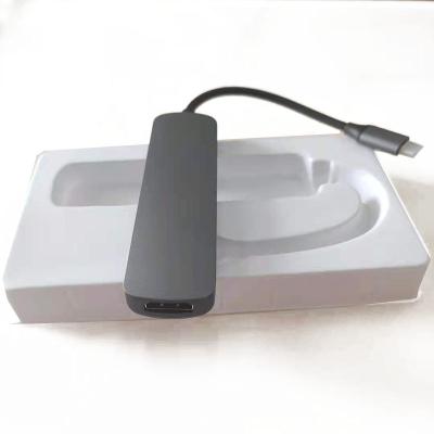 China USB3.0 5Gbps High Speed Factory Direct Type-C Docking Station to 3*USB3.0 HD-MI 4K PD Power Supply Five-in-One Usb Hub for sale