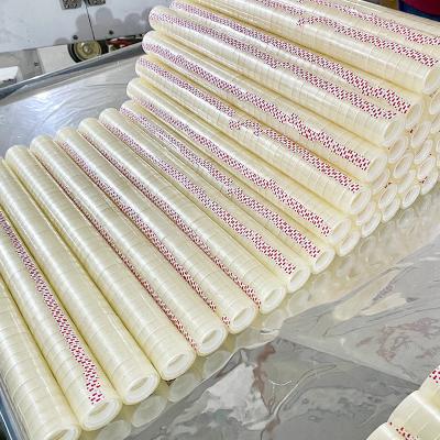 China Bopp Verpackungsteppich 48 mm x 100 m hohe Klebkraft zu verkaufen