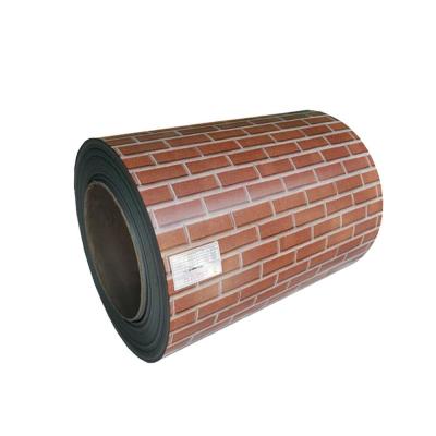 China Printed Brick Pattern Prepainted Steel Coil Ppgi For Decoration Wall for sale