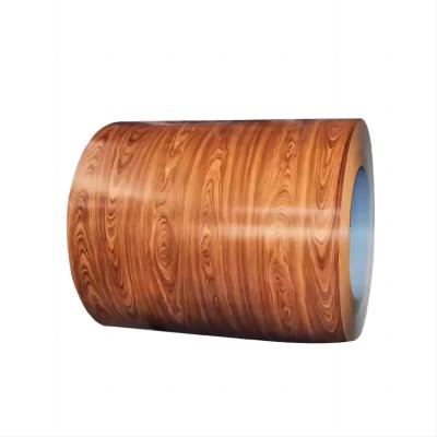 China Hot Rolled Prepainted Steel Coil Wood Pattern Surface Wood PPGI for sale