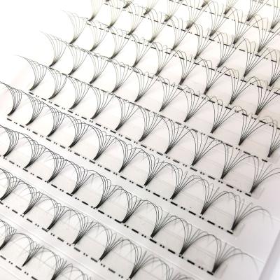 China Long Rod Natural Handmade Short Volume Eyelash Extensions Premade Fans for sale