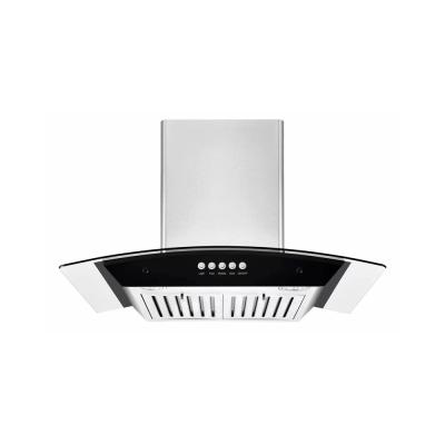 Cina Commercial Curved Glass Cooker Hood Range per stufe a gas in vendita