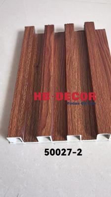 China Wood Grain Pvc Wpc Wall Panels Designs For Decoration for sale