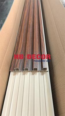 China Waterproof Wpc Wall Panel Wpc Fluted Panel With Customizable Width 100mm-300mm Easy Installation And 15mm Thickness for sale