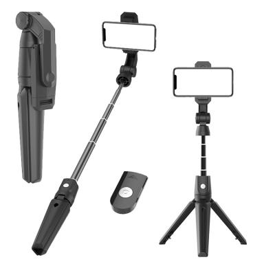 China K21 Adjustable 3 in 1 Universal Extendable Wireless Remote 360 Rotation Long Aluminum Alloy Tripod Flexible Selfie Stick for sale