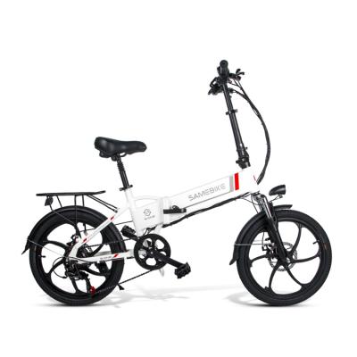 China Aluminum Alloy Factory 20 Inch Samebike 20lvxd30 Folding Electric Bicycles 350w 48v Max Speed 32km/h Electric Bike for sale
