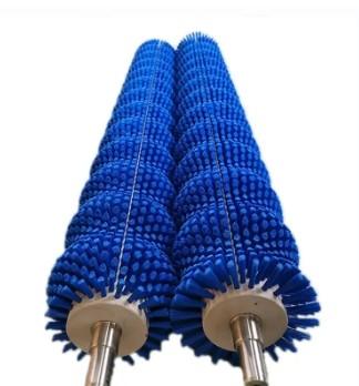 China Industrial Nylon Cylindrical Cleaning Roller Brush Rotary for food processing for sale