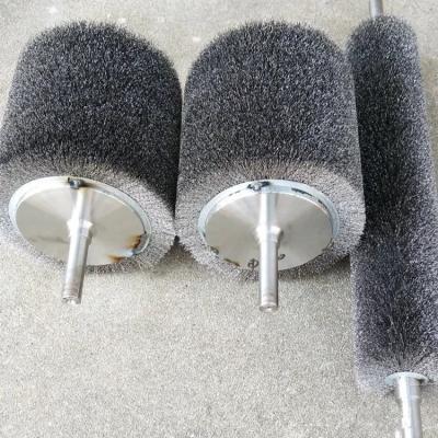 China WPC Boards Sanding Polishing Stainless Steel Wire Roller Brush for sale