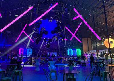 China 2.5M LED Glowing Pillar For Event Inflatable Lighting Pillar Inflatable Hanging Intrack Tube Column for sale