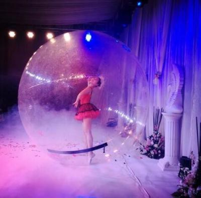 Cina Puntelli giganti trasparenti di prestazione della decorazione di pubblicità del pallone del diametro da 2,5 m. in vendita