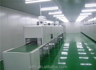 China Modular Clean Room Booth Standards Ceiling FFU Cleanroom With Sandwich Panel for sale