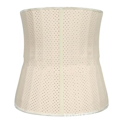 China Steel Punch Butt Lifter Waist Trainer Double Strap Latex Corset Latex Corset Waist Trainer 25 Net Red Cotton Sports Long for sale